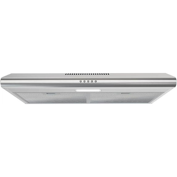 Streamline 30 in. Lammari Ducted Undermount Range Hood in Brushed Stainless Steel with Mesh Filters, Push Button Control, LED Light