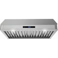 thumbnail image 1 of Streamline 30 in. Merlara Convertible Undermount 406 CFM Range Hood in Brushed Stainless Steel with Baffle Filters, Touchpad Control, LED Lights, 1 of 18