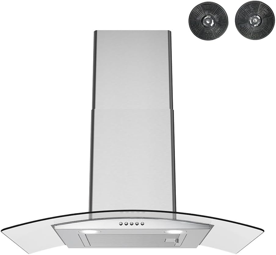 Streamline 30 in. Rubiani Convertible Wall Mount Range Hood in Brushed