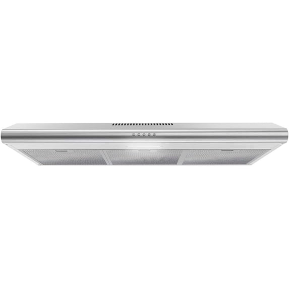 Streamline 36 in. Consoli Ducted Undermount Range Hood in Brushed Stainless Steel with Mesh Filters, Push Button Control, LED Light