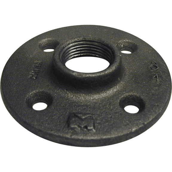Streamline Black Iron Flange - Pack of 2 Residential Use, Standard Application
