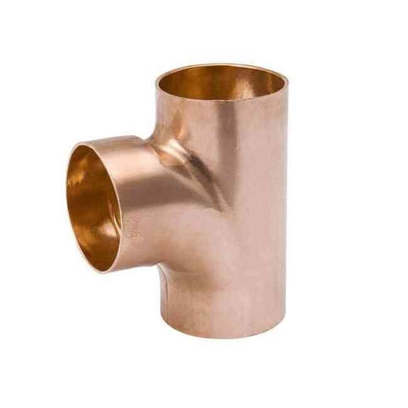 Streamline DWV Tee,Wrot Copper,2" Tube,CxC W 07522