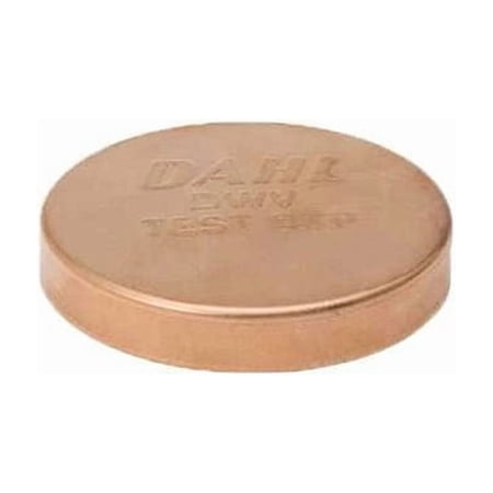 DWV Test Cap,Wrot Copper,1-1/2" Tube,CxC W 07638