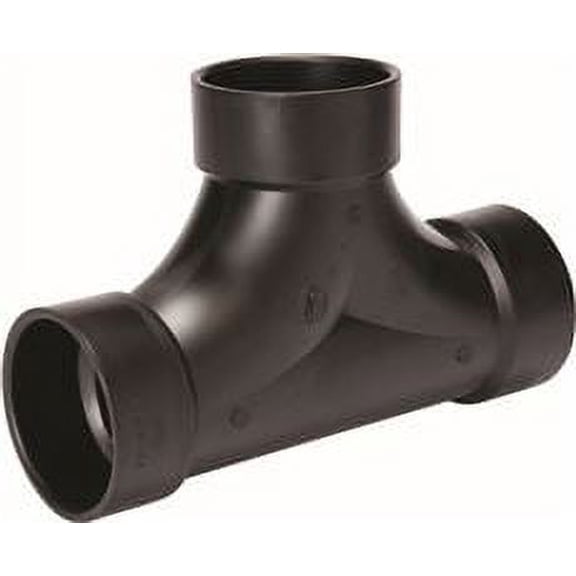 Streamline Dwv Abs 2-Way Cleanout Tee, 4 In.