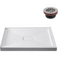thumbnail image 1 of Streamline GB-608-436 48 in. x 32 in. Corner Acrylic Shower Base in Glossy White With Center Drain, Drain Included, 1 of 1