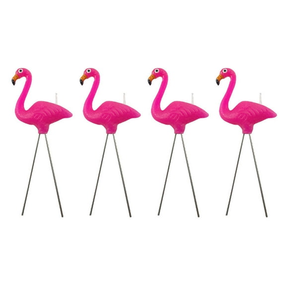 Streamline Imagined Flamingo Candles 4 pcs Set