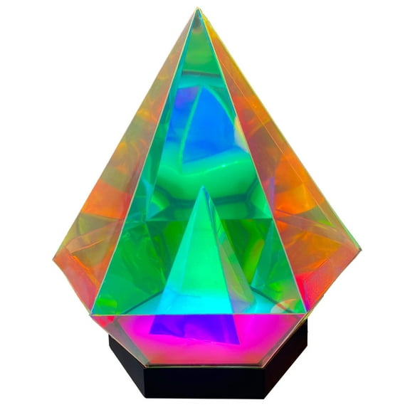 Streamline Imagined Iridescent Diamond Lamp