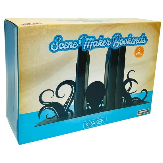 Streamline Imagined 3 Piece Scene Maker Bookends - Kraken