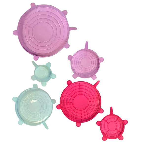 Streamline Imagined Silicone Cap Food Saveware 6pc Set