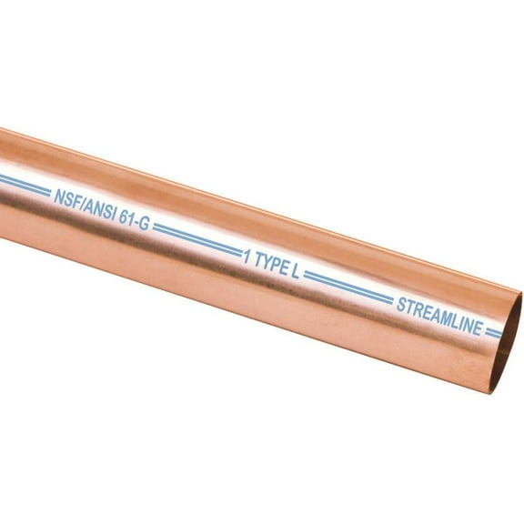 Streamline LH04020 1/2X20L Copper Tubing, 1/2 in, 20 ft L, Hard, Type L, Coil