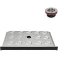 thumbnail image 1 of Streamline NTM-626-48BL-AL 48 in. x 36 in. Alcove Acrylic Shower Base in Matte Black with Center Drain, Drain Included, 1 of 4