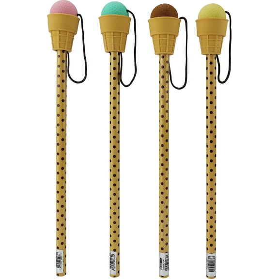 Streamline Pencil with Ice Cream Scented Catch & Eraser