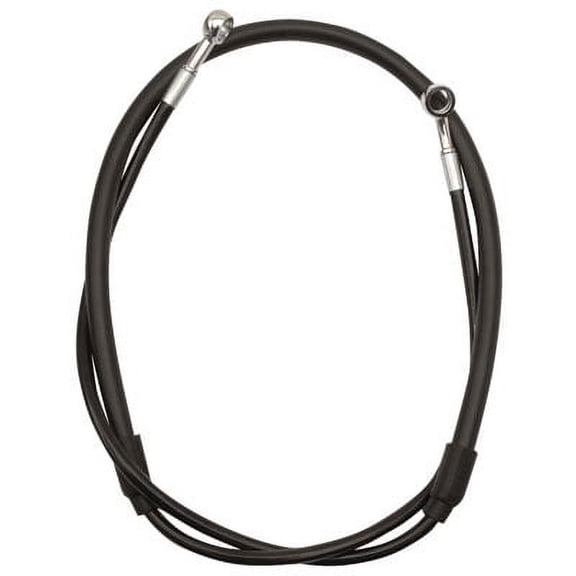 Streamline Rear Steel Braided Brake Line Standard Length Black for Suzuki RMZ450 2005-2012