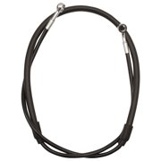 Streamline Rear Steel Braided Brake Line Standard Length Black