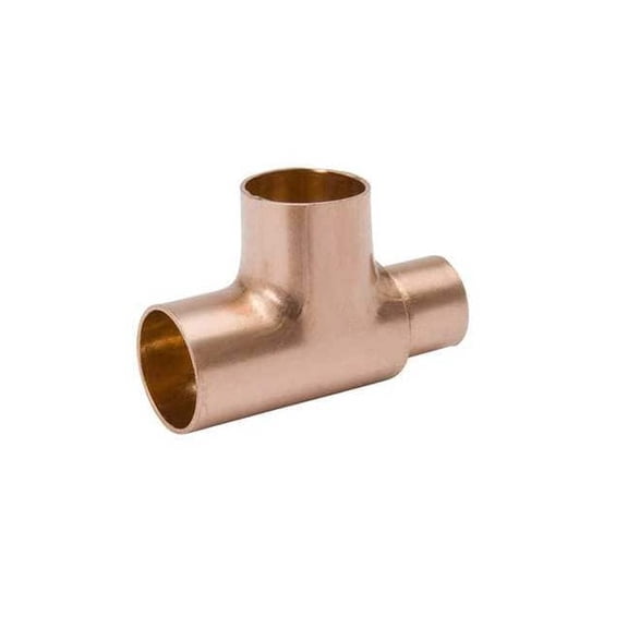 Streamline Reducing Tee,Wrot Copper,3/8"x3/8"x1/8" W 40350