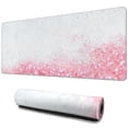 thumbnail image 1 of Streamline Your Work with XXL Desk Pad & Pink Mouse Pad - 31.5x11.8 Inches Desk Mat with 3 Levels for Keyboard, Essential for Home Office Work, 1 of 7
