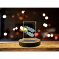 thumbnail image 1 of Streamlined Movement: 3D Engraved Crystal Fins, 1 of 7