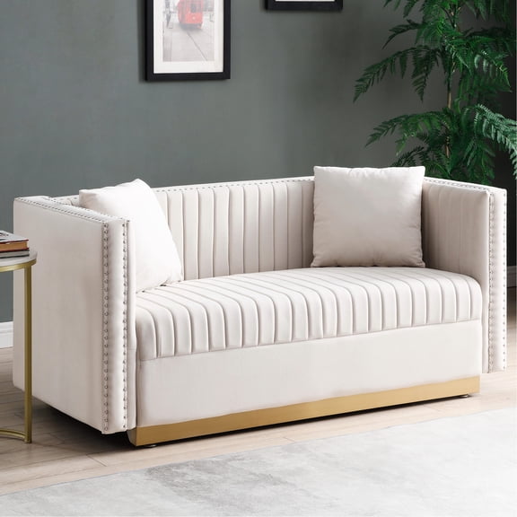 Streamlined Silhouette Design / Comfortable Loveseat for Living Room