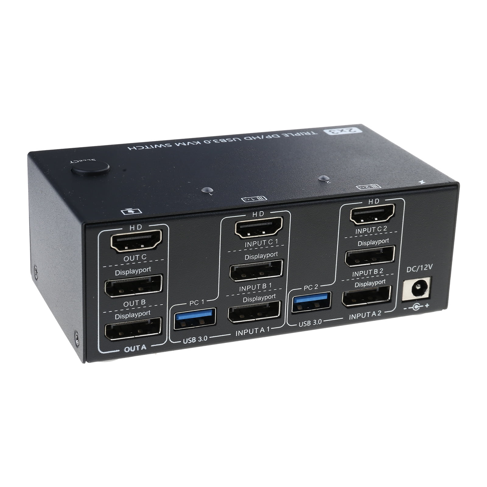 Streamlined Monitor Streamlined Triple Monitors Control With +HDTV Switcher, USB3.0 Hubs ...