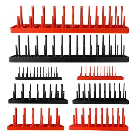 Streamlines Your Workspaces with 8pcs Socket Organizers Rack, Compatible for Metric Sockets, All Common Drives