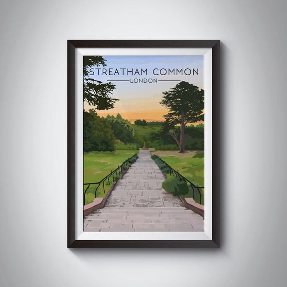 Streatham Common Rookery South London Park Wall Art Unframed Paper Print