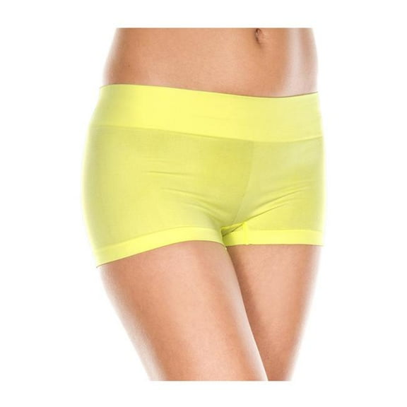 Strecth booty shorts 121-NEONYELLOW