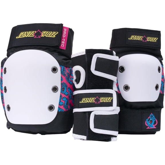 Street 3-Pack Pad Set - Protective Gear for Skateboarding, Roller Skating, Scooter, Bicycling