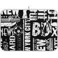 thumbnail image 1 of Street Art Dish Drying Mat for Kitchen Counter, Ultra Absorbent Reversible Microfiber Dishes Drying Rack Pad Heat-resistant Mats 16x18in, 1 of 7