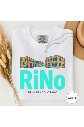 Street Art Rino District Denver City Travel T-Shirt, Vintage T-Shirt