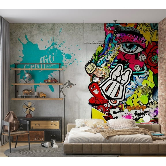 Street Art Wallpaper Wall Mural - Graffiti Beauty