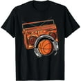 thumbnail image 1 of Street Basketball One On One Player Hip Hop Dj Music Box Fun T-Shirt-S, 1 of 3