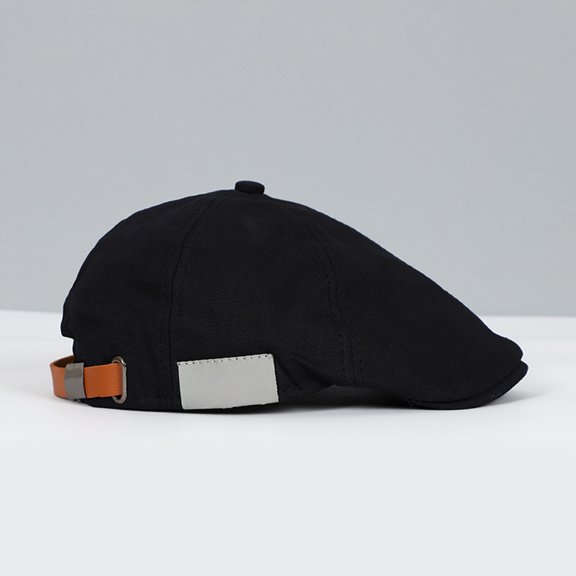 Street Beret Cap Flat Adjustable Hats Classic French Style Artist Painter Headwear for Women Men Black One Size
