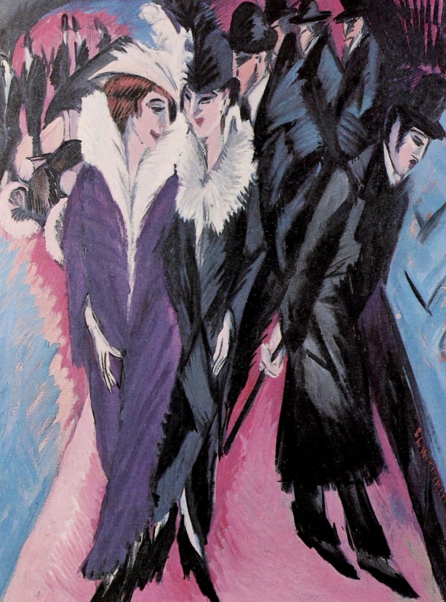 Street Berlin 1913 Canvas Art - Ernst Ludwig Kirchner (18 x 24)