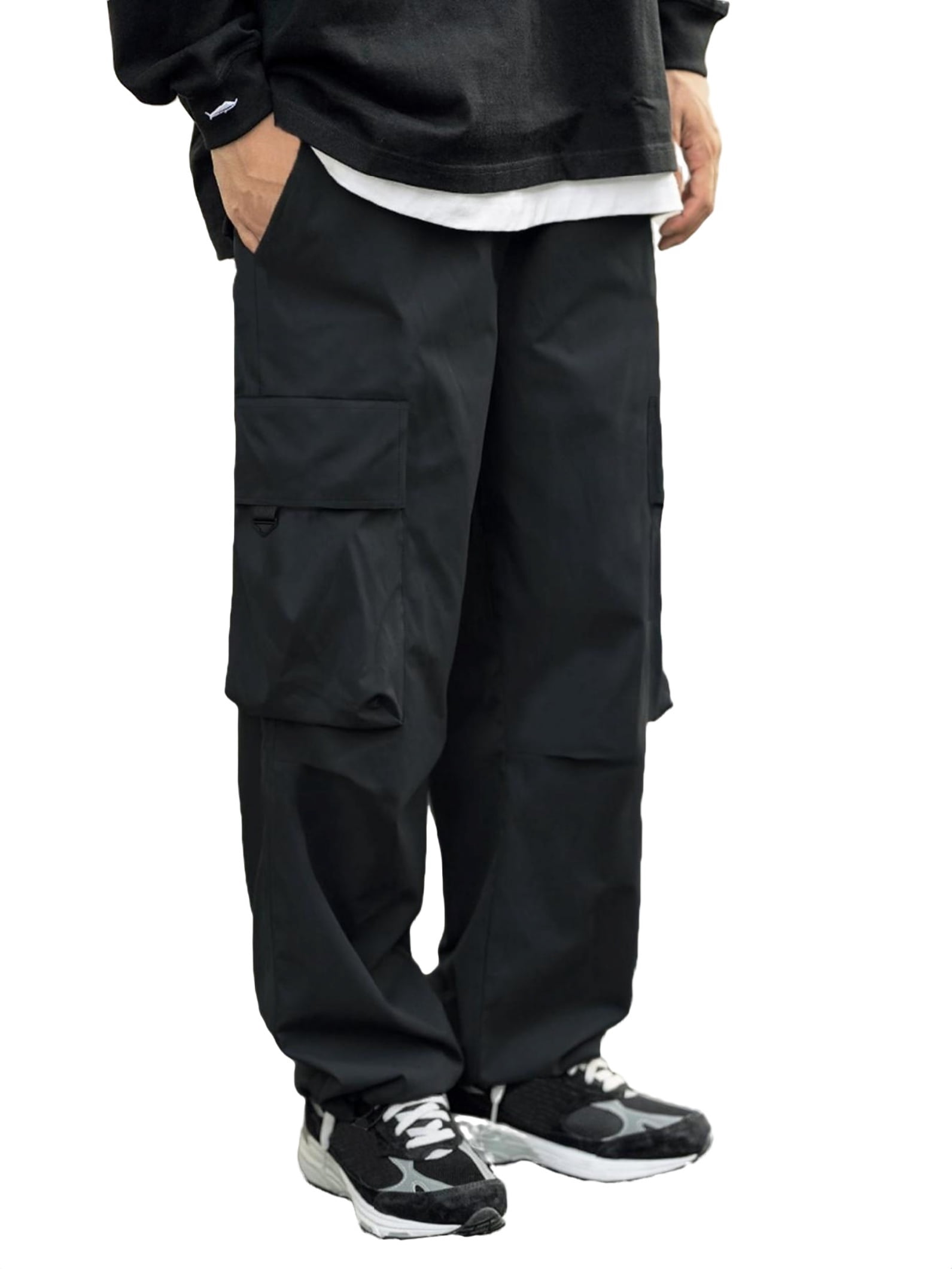 Street Cargo Pants Black Men Pants (Men's) - Walmart.com