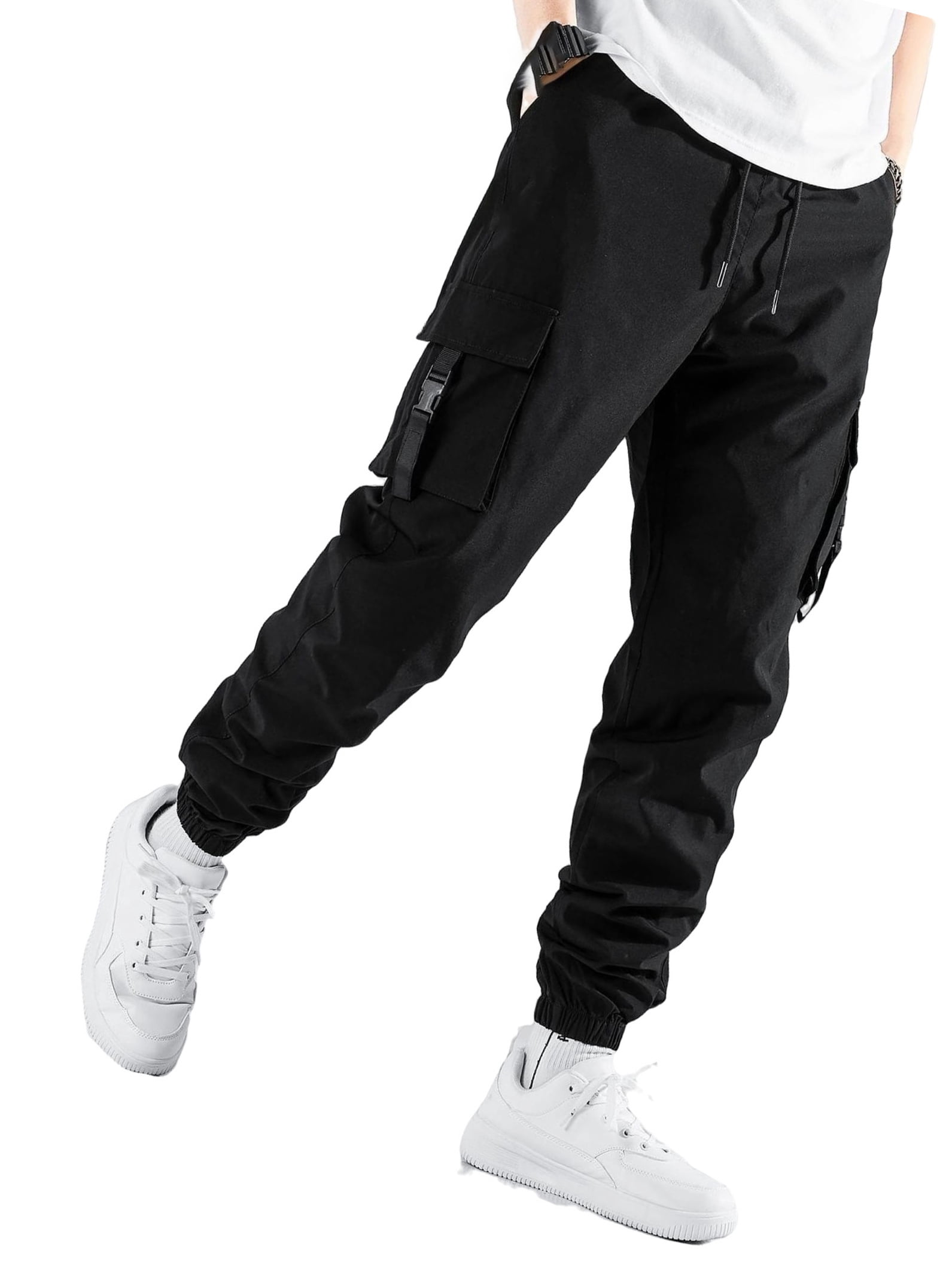 Street Cargo Pants Black Men Pants (Men's) - Walmart.com