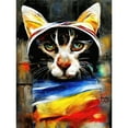 thumbnail image 1 of Street Cat Third Eye Psy-Fi Portrait Unframed Wall Art Print Poster Home Decor, 1 of 3