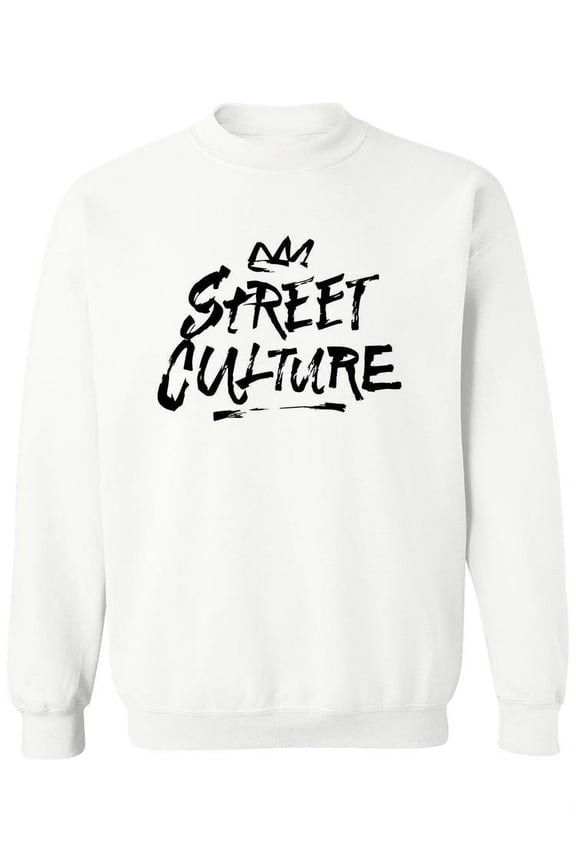 Street Culture . Sweatshirt Women - Women Sweatshirt, White, 5XL