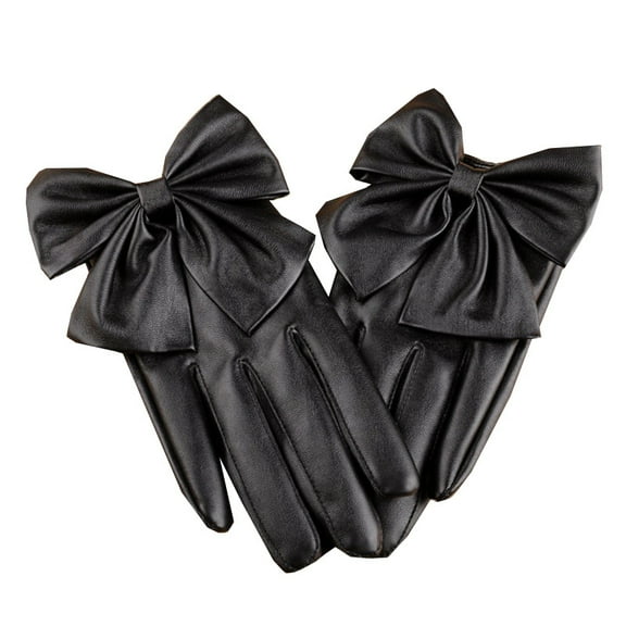 Street Dance Rivet Ladies Half Finger Gloves Nightclub Bar Performance Bow Pole Dance Performance Dance Gloves
