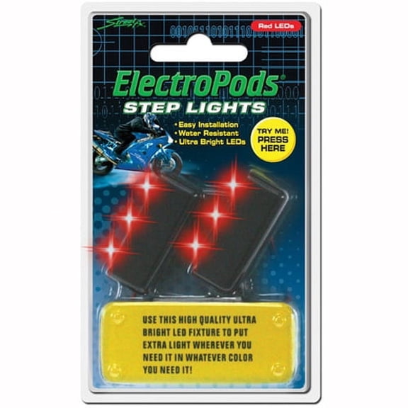 Street fx 1043041 StreeT-Fx Step Lights - Red 2 Pk.