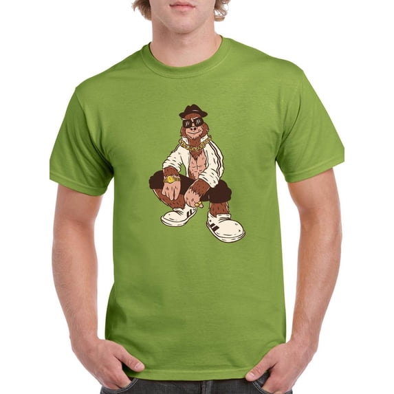 Street Fashion Squatch T-Shirt Men -Smartprints Designs, Male 5X-Large