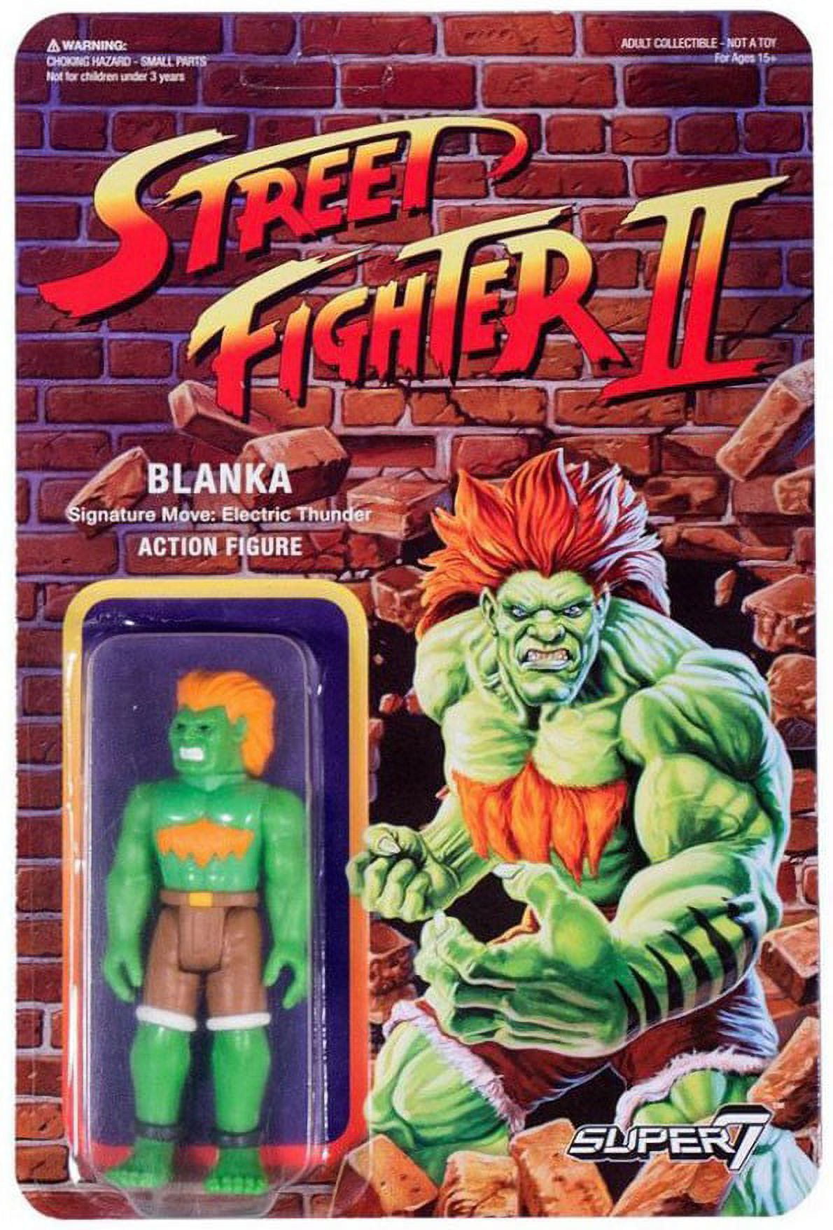 Street Fighter 2 Blanka 3.75 Retro Figure by Super 7 