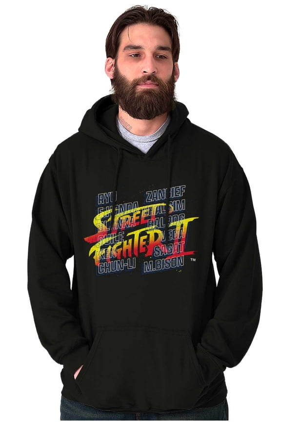 Street Fighter 2 Logo Video Gamer Hoodie Sweatshirt Women Men Brisco Brands S