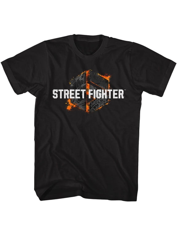 Street Fighter 6 Grafitti Logo Men's T Shirt Capcom Playstation Video Game