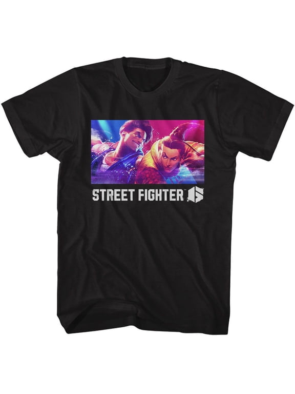 Street Fighter 6 Luke and Jamie Men's T Shirt New Characters Capcom Video Game