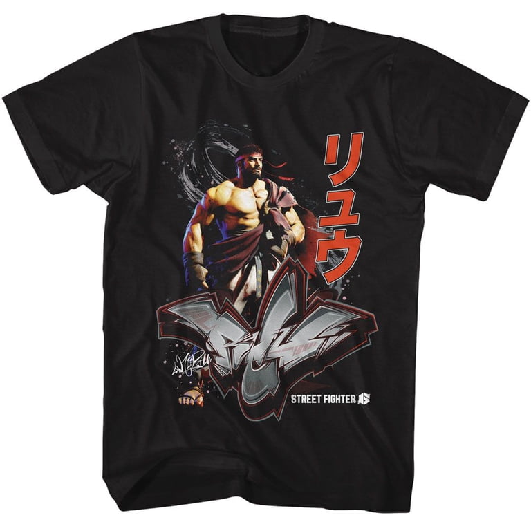 Street Fighter 6 Ryu Graffiti Men's T Shirt - Walmart.com