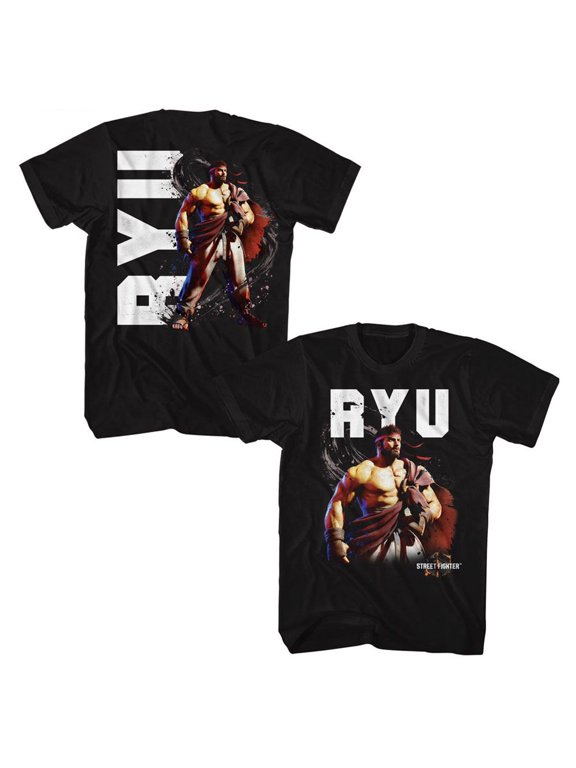 Street Fighter 6 Ryu Men's T Shirt Japanese Karate Character Capcom Video Game