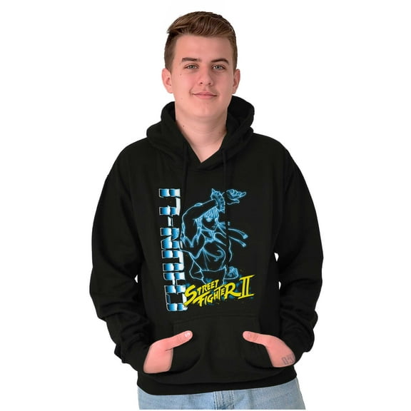 Street Fighter 90s Gamer Chun-Li Hoodie Sweatshirt Women Men Brisco Brands M