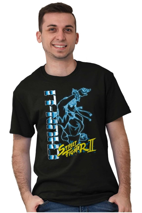 90s Gamer Chun-Li Men's Graphic T Shirt Tees Brisco Brands 3X