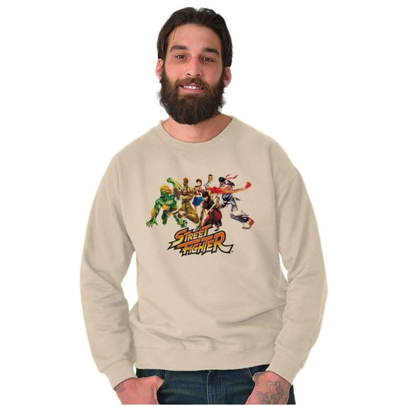 Street Fighter Video Game Characters Sweatshirt for Men or Women Brisco Brands S