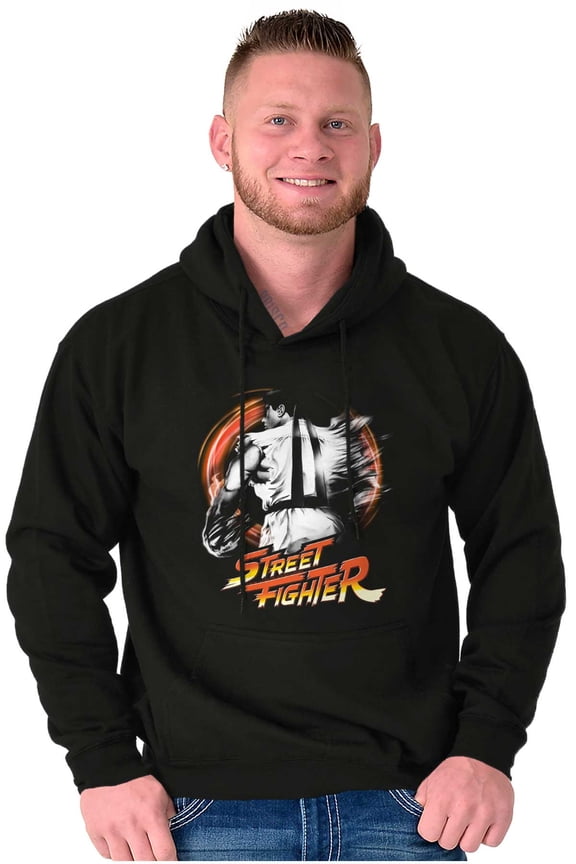Street Fighter 90s Video Game Ryu Hoodie Sweatshirt Women Men Brisco Brands L